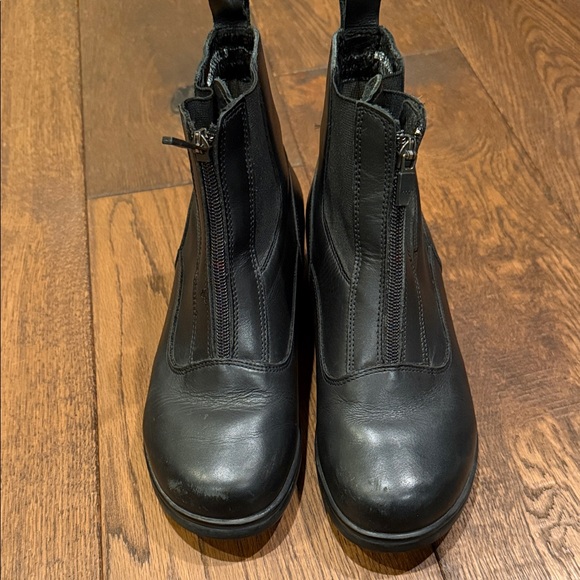 Dansko Black Front Zipper Boots, Size 7.5 (38) - Picture 2 of 11